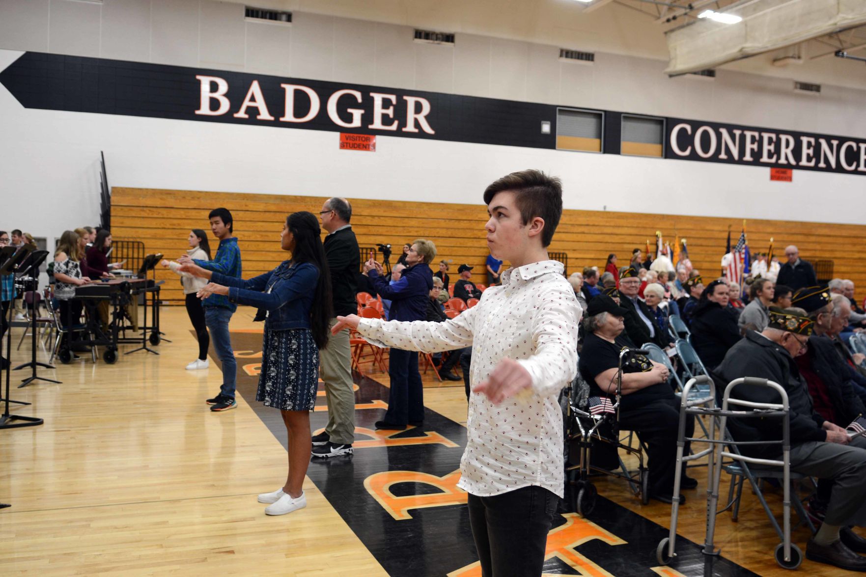 Portage High School Veterans Day ceremony 2019